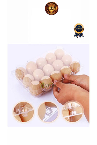 figanlar ambalaj 1. kalite kilitleme özellikli 15 Li Plastik Kapaklı Yumurta ...