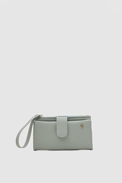 OLLBAG Etras Mint Color Multi-Compartment Women's Wallet with Passport Compartment