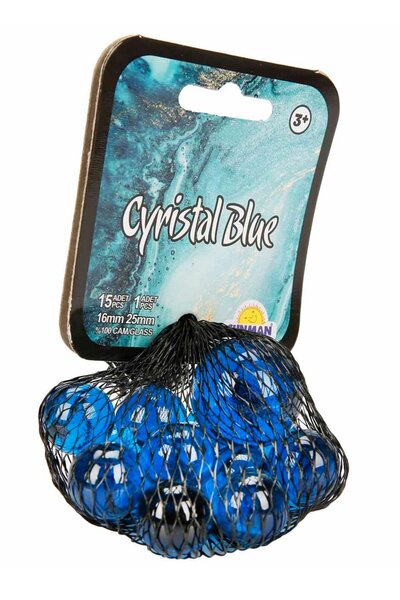 PopŞeker Mavi Kristal 16'lı Misket Seti: Nostalji ve Eğlence Bir Arada!