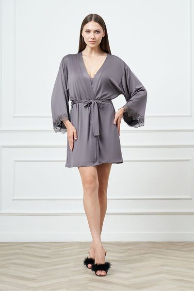 GIONA Σετ νυχτικό και ρόμπα Micro Fabric