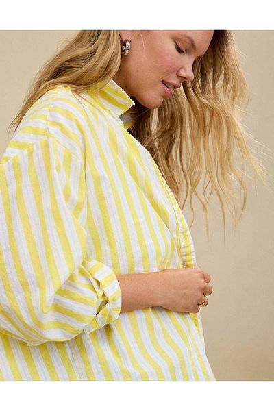 AMERICAN EAGLE Aerie Good Day Button Down Shirt