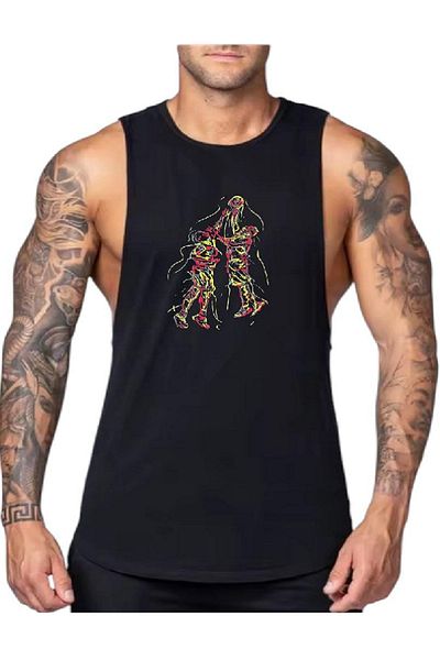 MUTLUGYM Fitness Gym Tank Top Athlete's Tank Top (Basket)