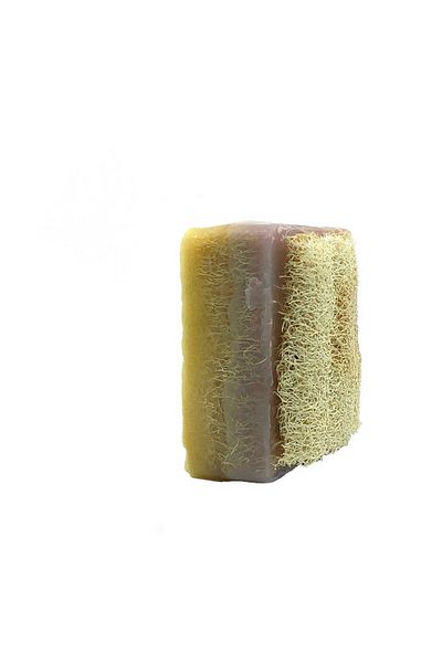 Bioscha Natural Pumpkin Fiber Lavender Lemon Soap