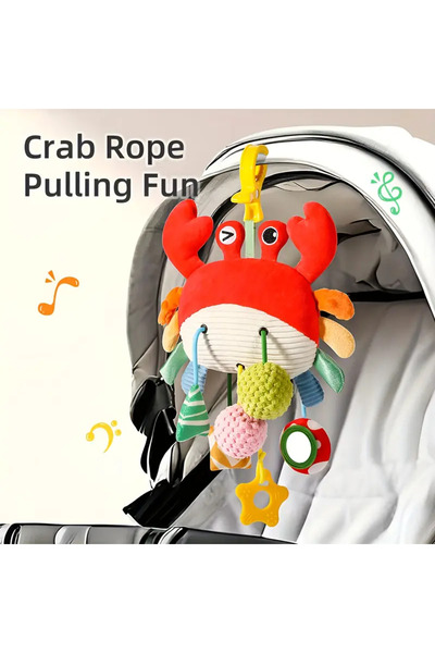 ZUMRANKA BEBEK ARABASI VE BEŞİK SARKIT OYUNCAĞI YENGEÇ FİGÜRLÜ