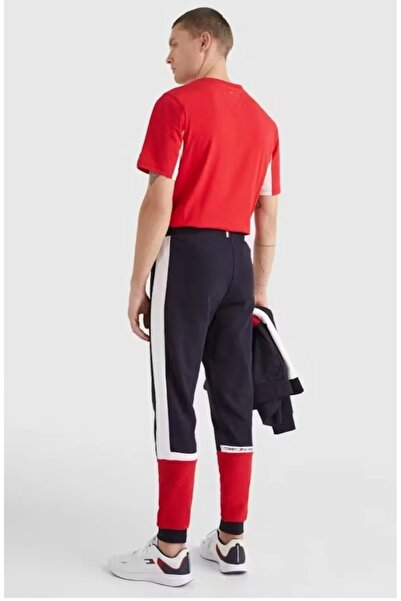 Tommy Hilfiger TH SPORT PAMUKLU DOKUMA LASTİKLİ PAÇA ERKEK EŞOFMAN ALTI