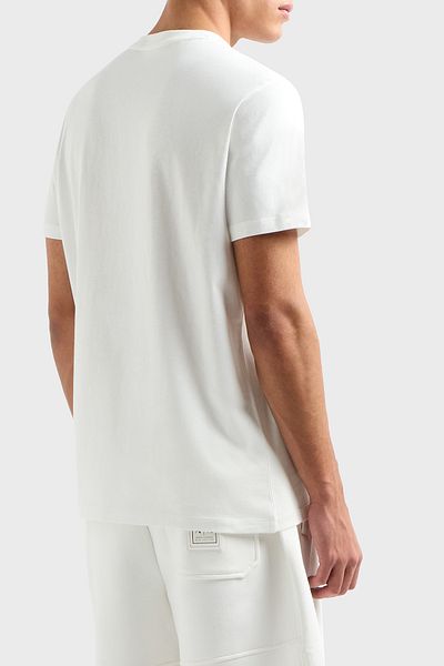 Armani Exchange Tricou pentru ciclism pentru bărbați XM000, cu logo-ul în relief din bumbac Armani Exchange