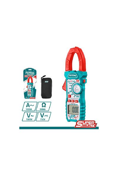 TOTAL AC Digital 1000Amp Meter Amp Meter, 6000 Counts.