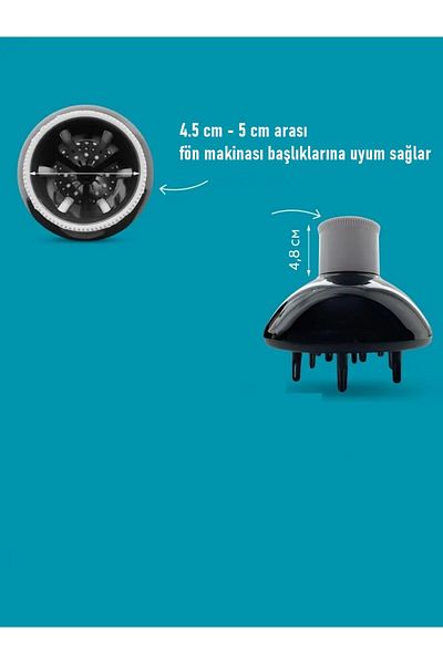 Transformacion Diffuser Head for Heat Adjustable Blow Dryer Professional with Rotating 721554