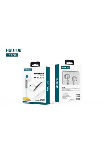 HooToo HOOTOO HT-EP029-75 Wired Headphones - White