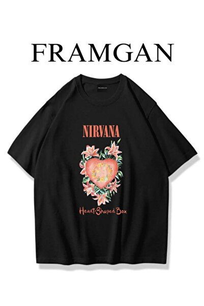 Framgan Tricou cu imprimeu Nirvana pentru femei/bărbați