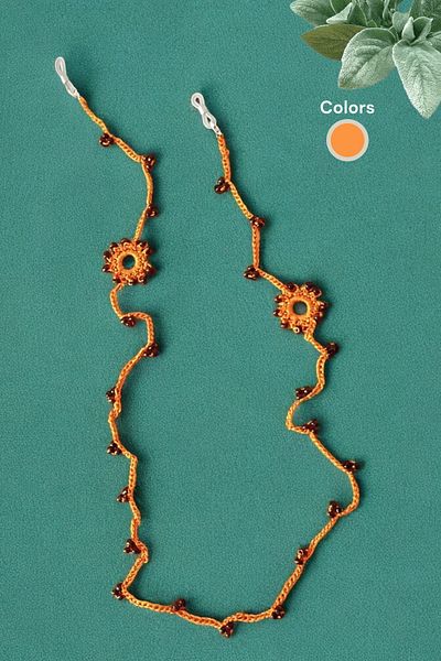 nftart.design Beaded Eyelets - Handmade Glasses Rope Strap