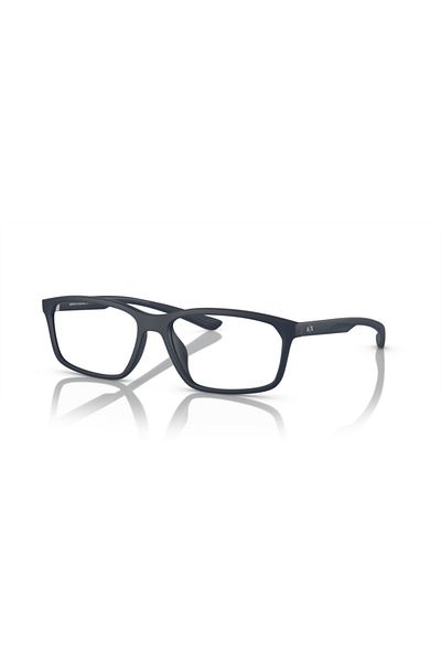 Armani Exchange Man Pillow Eyeglasses- Ax 3108u - Lense Size:56mm - Matte Blue