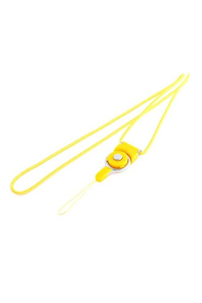 Generic حزام رقبة للجوال وبطاقة الهوية أصفر