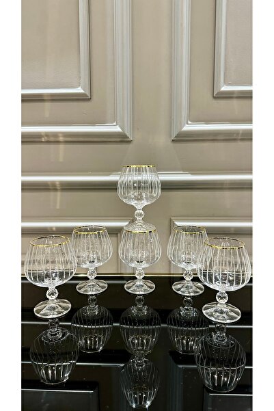 Genel Markalar Bohemia Kristal Sterna Çubuk Gold Kesme El İşi Ayaklı Kahve Ya...