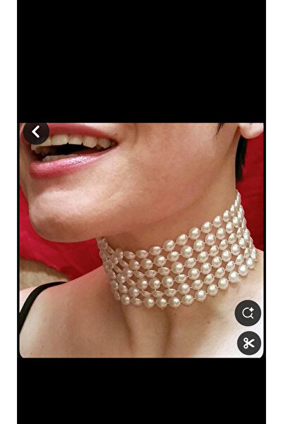 SmY Bag Tasarım yarım incili choker