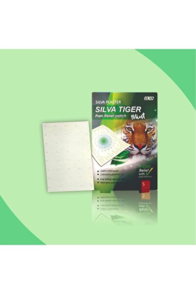 Silva Mint Heat Therapy Tiger Pain Relief Patch 5-Pieces, 9 cm x 6 cm Size