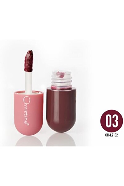 Christine أحمر شفاه سائل مطفي CH-L2102 Love Honey Mini، W03