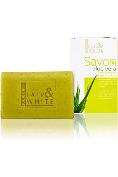 Fair & White Savon Aloe Vera Exfoliating Soap 200 g