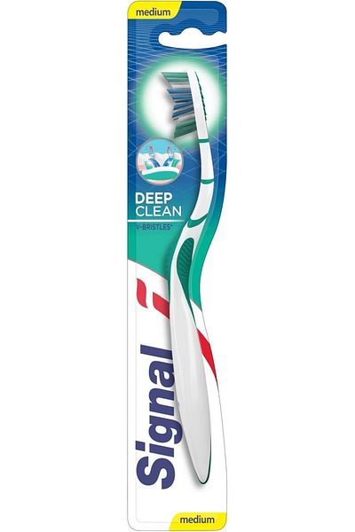 Signal فرشاة أسنان V-Clean، متوسطة الحجم