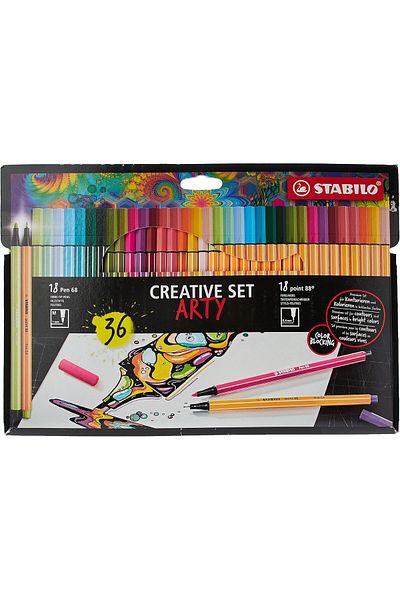 Stabilo Point 88 Arty Card 36 Color Fineliner Pen 6-Pieces