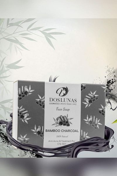 DOS LUNAS Cosmetics Bamboo Charcoal Facial Soap