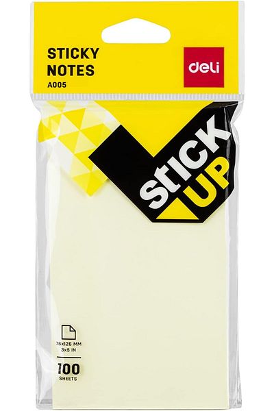 Deli Notes 100 Sheets Yellow