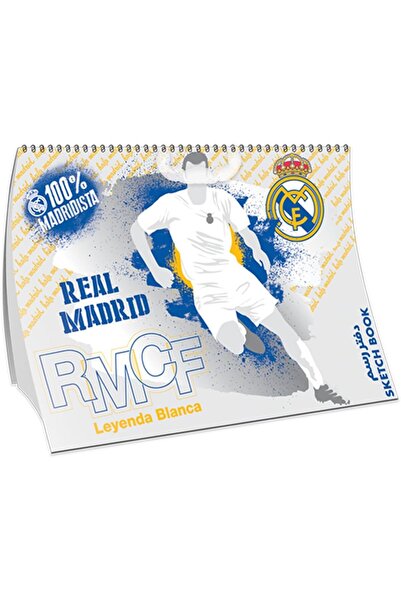 Real Madrid دفتر رسم حلزوني، 15 ورقة، مقاس 297 مم × 210 مم