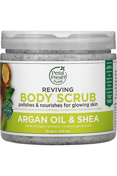 Petal Fresh مقشر الجسم المنعش بزيت الأرغان النقي وزبدة الشيا، 473 مل (16 أونصة)