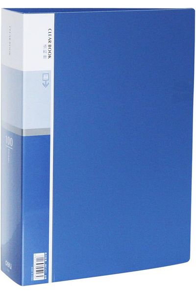 Deli E5007 100-Pocket Display Book, A4 Size, Assorted