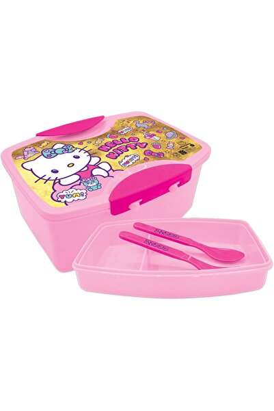 Hello Kitty علبة غداء بلاستيكية للأطفال من هالو كيتي، أحجام مختلفة