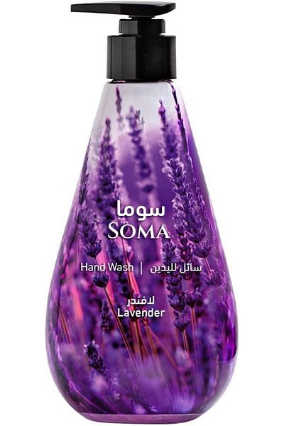 ALKHURAIJI Soma Hand Wash Lavender 500ml (4083) --- Soma Hand Wash Lavender 500ml