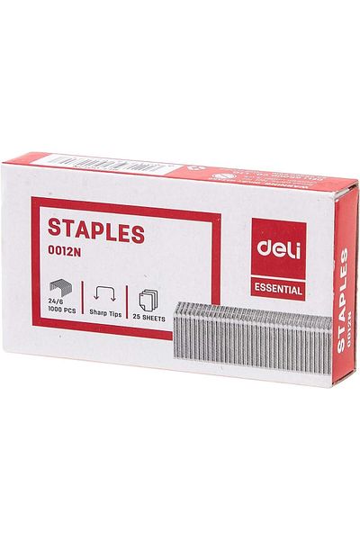 Deli E0012N 24/6 Staples Box of 20