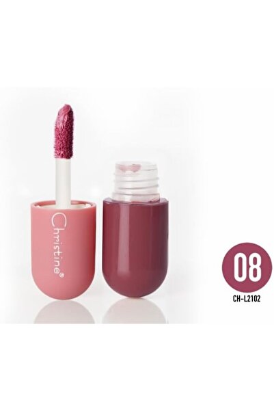 Christine أحمر شفاه سائل مطفي CH-L2102 Love Honey Mini، W08