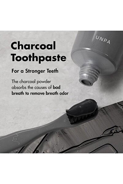 UNPA Cha Cha Energy Toothpaste 100g | Natural Activated Charcoal Toothpaste for Sensitive Teeth Reli