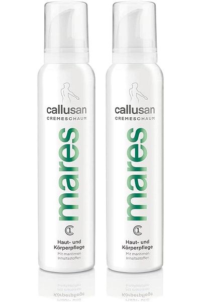 CALLUSAN Creme Foam Mares 2 x 175 ml - Body Care Moisturising Cream Foam - Care Foam for Dry & Stres