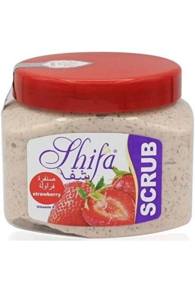 Shifa شفا صنفرة للوجه والجسم بخلاصة الفراولة - 300 مل