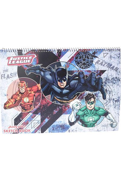 Justice League Justiceleague Justice League 143115 دفتر رسم حلزوني مكون من 15 ورقة، مقاس 350 مم × 252 مم