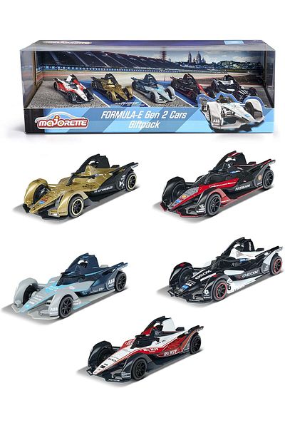 Smoby Majorette Formula-E Gen 5 Pieces Cars Set - For Age 3+ Years Old