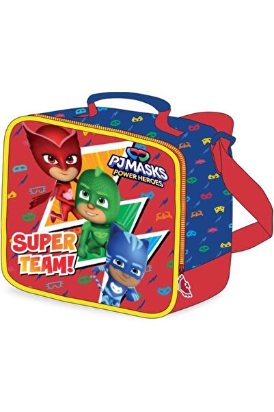 Pj Mask حقيبة غداء معزولة حرارياً متعددة الاستخدامات، لون أحمر
