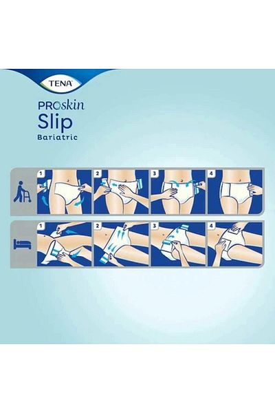TENA Slip Bariatric Super Adult Diapers, 3XL , 8 Pcs