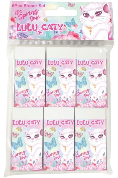 LuluCaty مجموعة ممحاة أقلام رصاص فاخرة من لولو كاتي ١٣٩٢٠٦، ٦ قطع