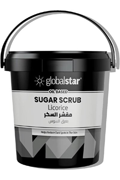 Globalstar مقشر السكر بزيت جلوبال ستار مع عرق السوس 600 مل - مقشر للجسم مفتح ومرطب للبشرة الناعمة والمشرقة