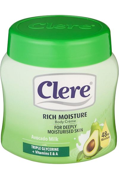 Clere Avocado Milk Body Cream For Women 500 Ml