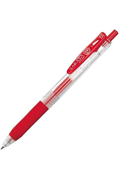 Zebra Aqueous Ballpoint Pen Clip, 0.5 B-JJ15-MKR Red Ten