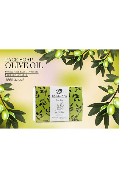 DOS LUNAS Cosmetics Olive Oil Facial Soap