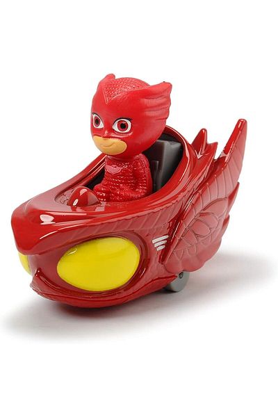 Smoby Dickie Toys PJ Masks Single Pack Owl Gliders, Metal Owl Vehicle, Freewheel, 7 cm, from 3 Years
