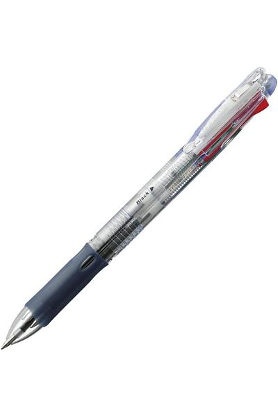 Zebra Clip-On Multi Pen 4in1 (0.7 mm), 4 Colors, Soft Comfort Grip for Smooth Writing, Pack of 10 Pe