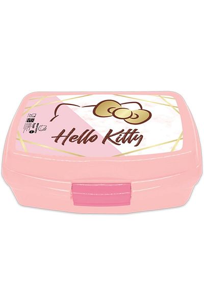 Hello Kitty Hellokitty Hello Kitty Plastic Lunch Box for Kids, Light Pink