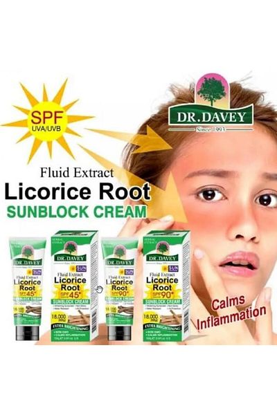 Generic Dr.Davy Sunscreen Cream SPF 90 with Licorice Extract - 100 gm