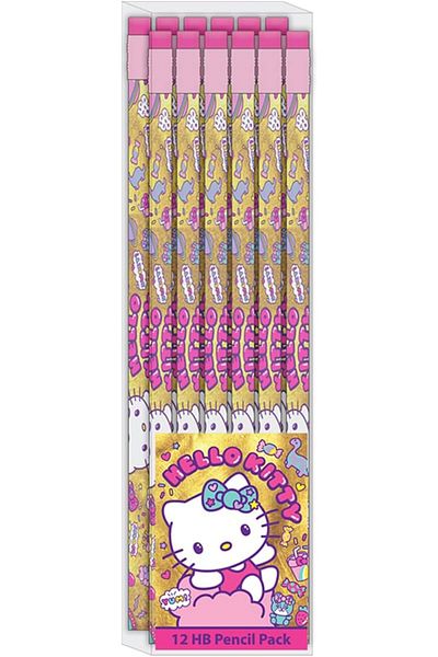 Hello Kitty Hellokitty 144596 HP Pencils with Erasers 12-Pack